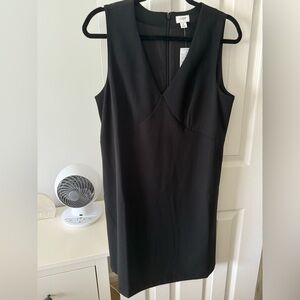 J. Crew Black V-Neck Mini Dress - NWT